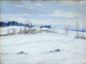 Zimná krajina z Vysočiny