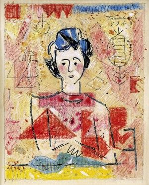 Skica k portrétu dámy