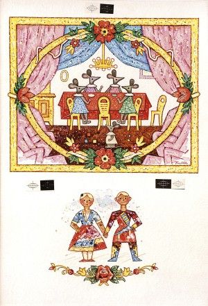 Ilustrácia ku knihe „Varila myšička kašičku“ I.