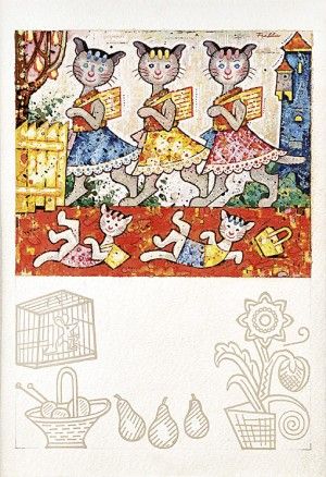 Ilustrácia ku knihe „Varila myšička kašičku“ III.