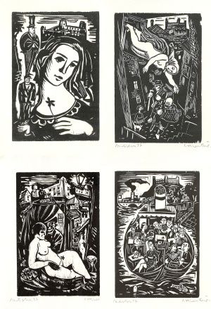 Grafický cyklus Bratislava (13 grafických listov)