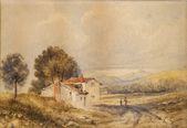 Krajina s vidieckym domom