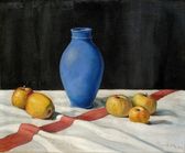 Zátišie s modrým džbánom