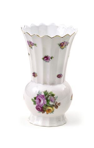 Porcelánová váza s motívom ruží