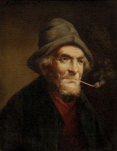 Portrét starca s fajkou
