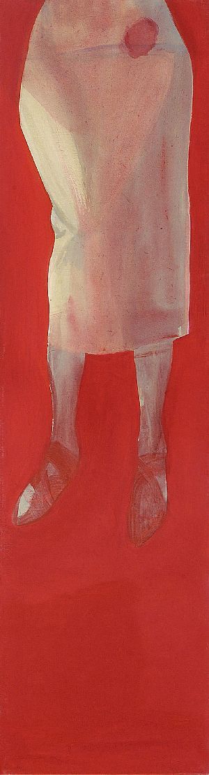 Červená sukňa, z cyklu Naboso