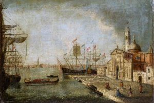 Pohľad na benátsky kostol San Giorgio Maggiore