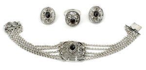 Súprava strieborných šperkov