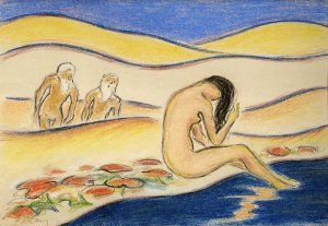 Po kúpaní (Zuzana a starci)