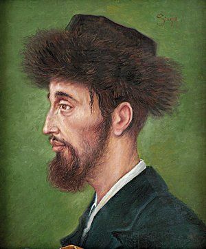 Rabín z profilu