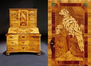 Barokový písací sekretár (tabernákulum)