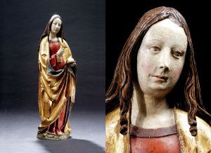 Gotická  Socha Svätej Alžbety