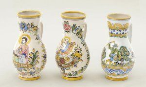 Keramický džbán s motívom sv. Karola Boromejského