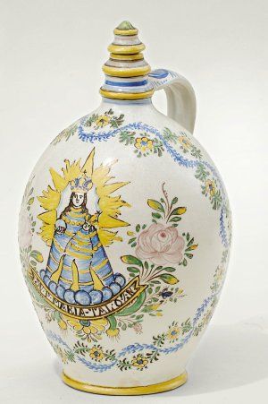 Čepák, v medailóne sv. Mária s dieťaťom