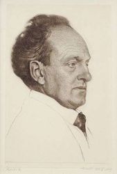 Portrét Gerharda Hauptmanna