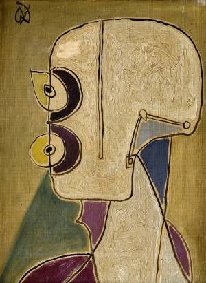 Hlava z profilu (Číhajúci)