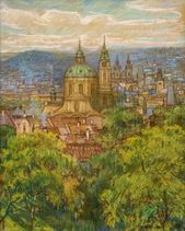 Pohľad na chrám Sv. Mikuláša v Prahe