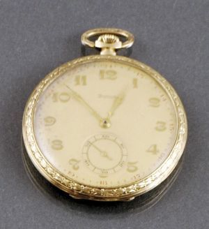 Pánske zlaté vreckové hodinky značky DOXA