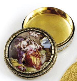 Okrúhla empírová dózička