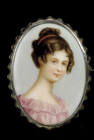 Brošňa s miniatúrou