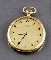 Pánske zlaté vreckové hodinky značky LONGINES
