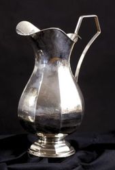 Strieborný krčah na vodu Art Déco