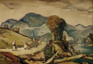 Na brehu rieky Revúcej - Liptov