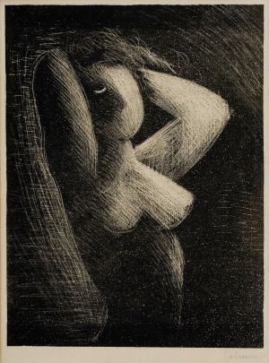 Akt so založenými rukami