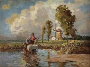 Práčky pri veternom mlyne