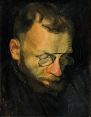 Portrét muža s okuliarami