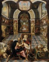 Svätý Lukáš maľuje Pannu Máriu