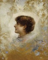 Podobizeň Sarah Bernhardt (profil)