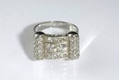 Art Deco dámsky prsteň s diamantmi