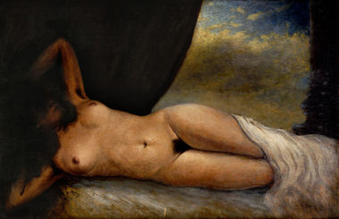 Ležiaci ženský akt