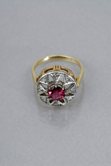 DÁMSKY PRSTEŇ S TORMALÍNOM