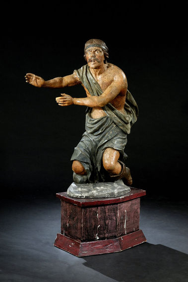 BAROKOVÁ SOCHA KĽAČIACEHO MUŽA