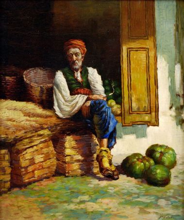 Predavač (Orientálny výjav)