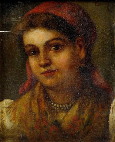 Žena v červenej šatke