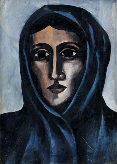 Hlava ženy v šatke