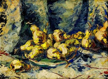 Zátišie s hruškami