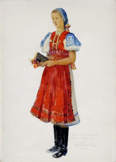 Krojová štúdia zo slatinského kraja (Anička Staníková)