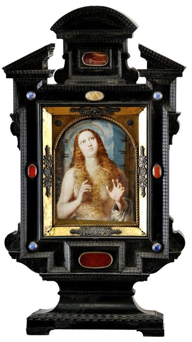 Relikviár sv. Kataríny s obrazom Márie Egyptskej
