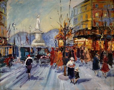 Jesenný parížsky bulvár