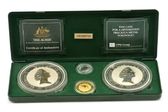 Sada austrálskych mincí<br>Kookaburra, Kangaroo Nugget, Koala