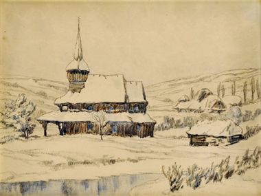 Drevený kostolík na Zakarpatskej Rusi