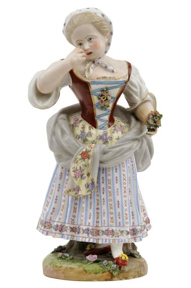 Porcelánová figúrka dievčatka