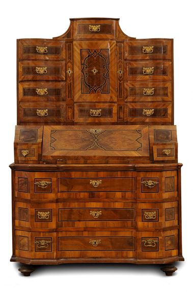 Barokový sekretár s tabernákulovým nadstavcom