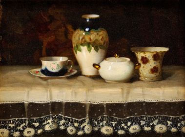 Cajové zátišie s vázou