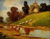 Pastierka husí pri potoku