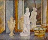 Zátišie s porcelánovými figúrami